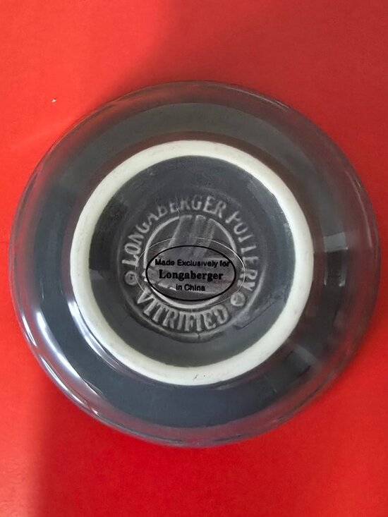 Longaberger Other - Longaberger Woven Traditions Bowl Bundle Pewter Sage Cornflower Blue Stoneware